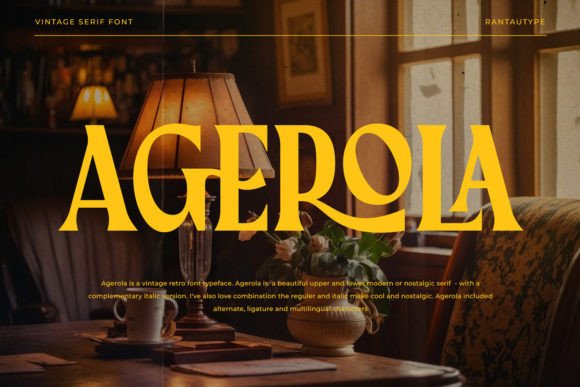 Agerola: The Retro Serif That Elevates Digital Brand Identity