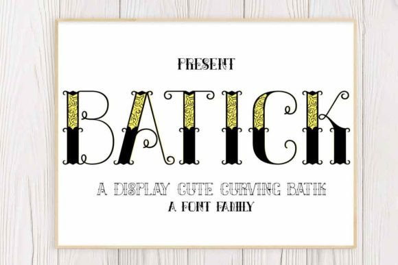 Batick: The Decorative Typeface That Elevates Your Brand Visuals