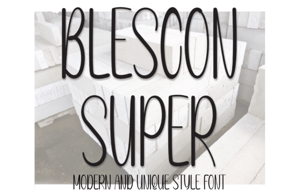 Blescon Super: The Sweet Handwritten Font for Warm Brand Identity