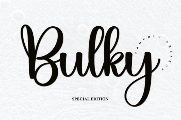 Bulky: The Script Handwritten Font That Elevates Small Business Branding