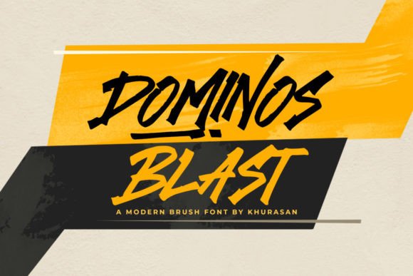 Dominos Blast: The Modern Brush Font for Editorial Design