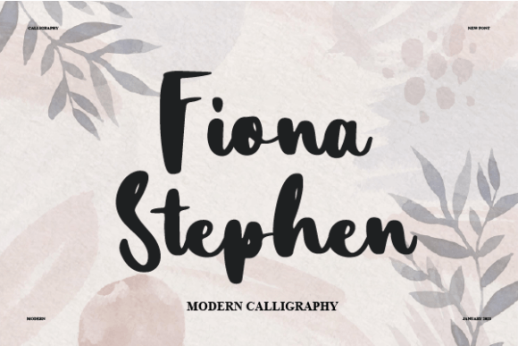 Fiona Stephen: A Timeless Handwritten Typeface for Digital Brands