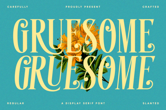 Gruesome: A Vintage Serif Typeface for Editorial Design