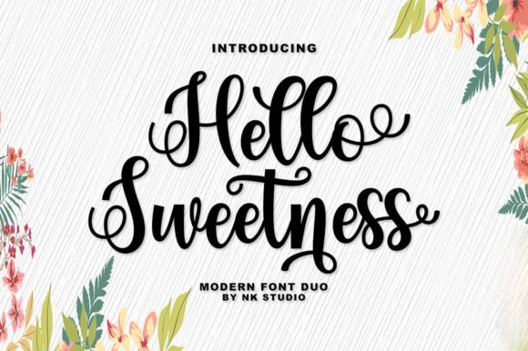 Hello Sweetness: A Modern Script Font for Handmade Brands