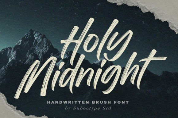 Holy Midnight: The Script Handwritten Font That Elevates Campaign Visuals