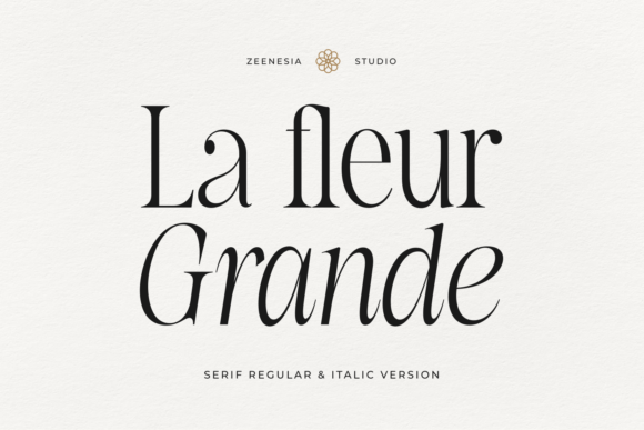 La Fleur Grande: The Elegant Serif Typeface for Modern Digital Brands