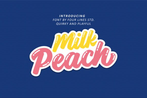 Milk Peach: A Quirky Script Handwritten Font for Joyful Editorial Design