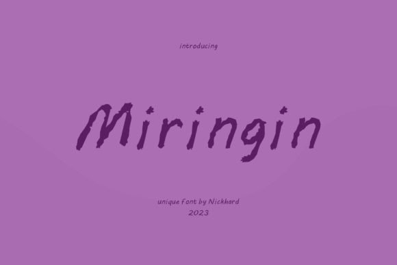 Miringin: The Quirky Handwritten Font for Editorial Design