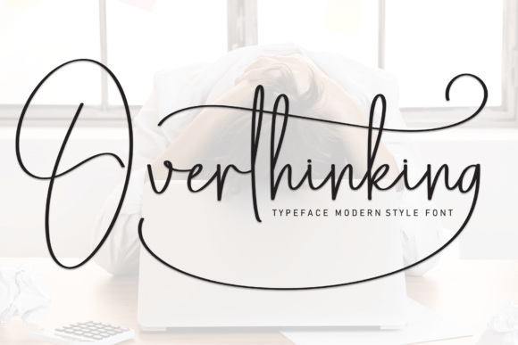 Overthinking: A Script Handwritten Typeface for Modern Web Design