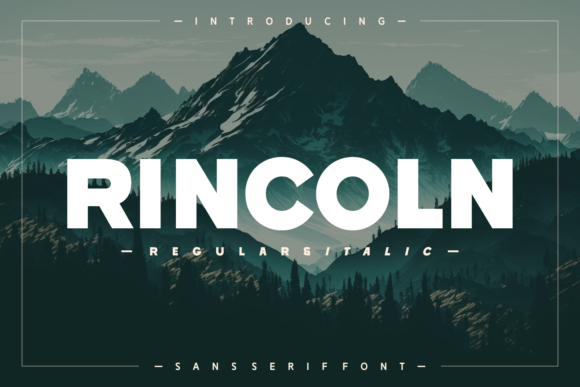 Rincoln: The Bold Sans Serif Typeface for Modern Editorial Design