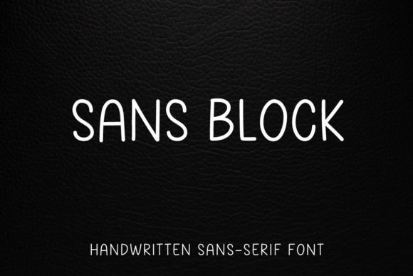 Sans Block: The Handwritten Typeface for Modern Editorial Design
