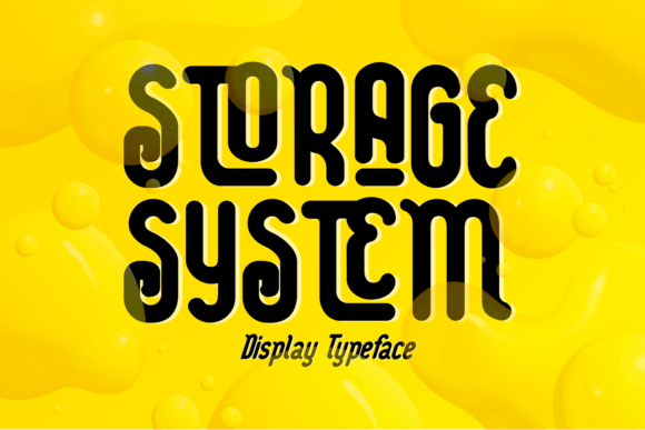Storage System: The Perfect Sans Serif Font for Handmade Labels and Printables