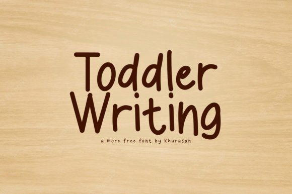 Toddler Writing: A Modern Handwritten Typeface for Editorial Design