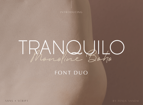 Tranquilo Monoline Boho: The Premium Font for Modern Campaigns