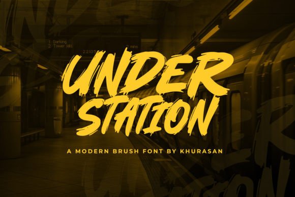 Under Station: The Bold Script Font for Authentic Business Branding