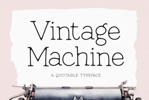 Vintage Machine: The Perfect Script Handwritten Font for Editorial Design