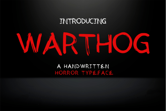 Warthog Typeface: A Menacing Script for Digital Branding