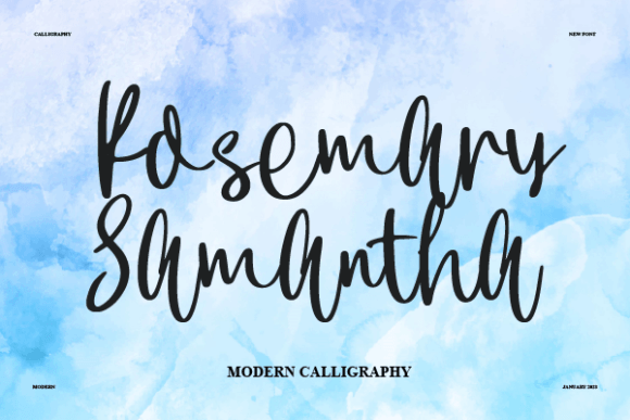 Why Rosemary Samantha Is the Perfect Script Handwritten Font for Editorial Design